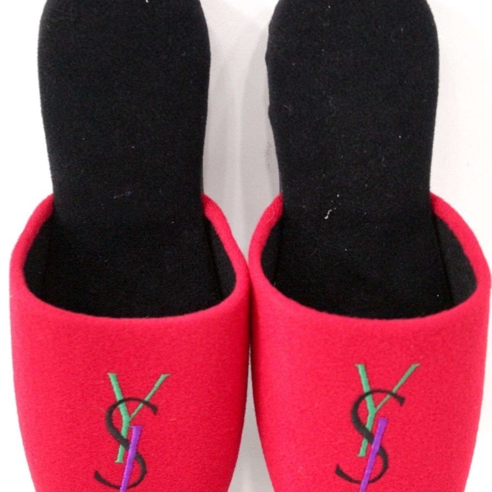 Authentic YSL Yves Saint Laurent Slippers. No Size Listed - 10" Total